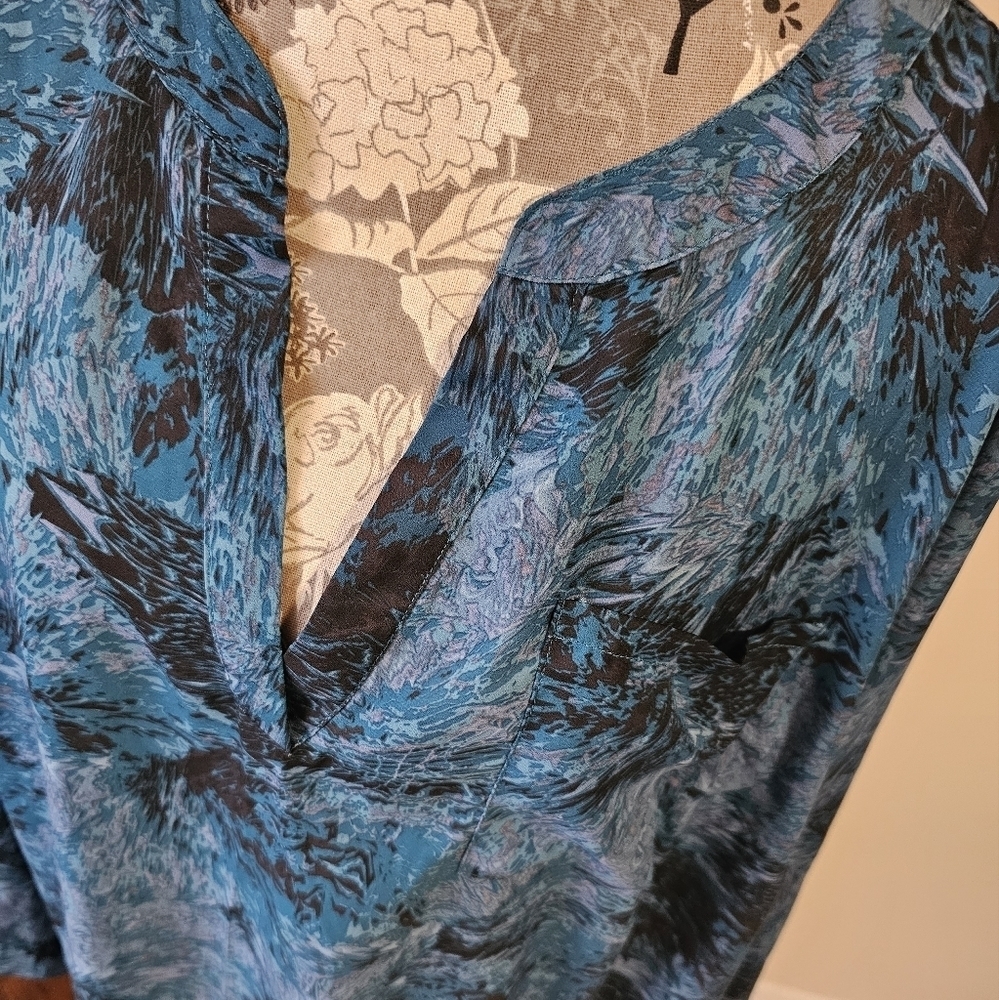 Ava & Viv Blue Tunic Top - Picture 2 of 10